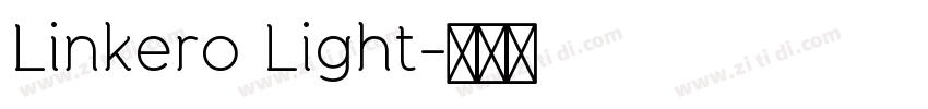 Linkero Light字体转换